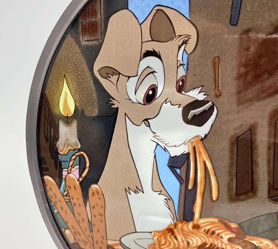 ☆貴重☆ わんわん物語 ステンドグラス グラスマスターズ 1990年代