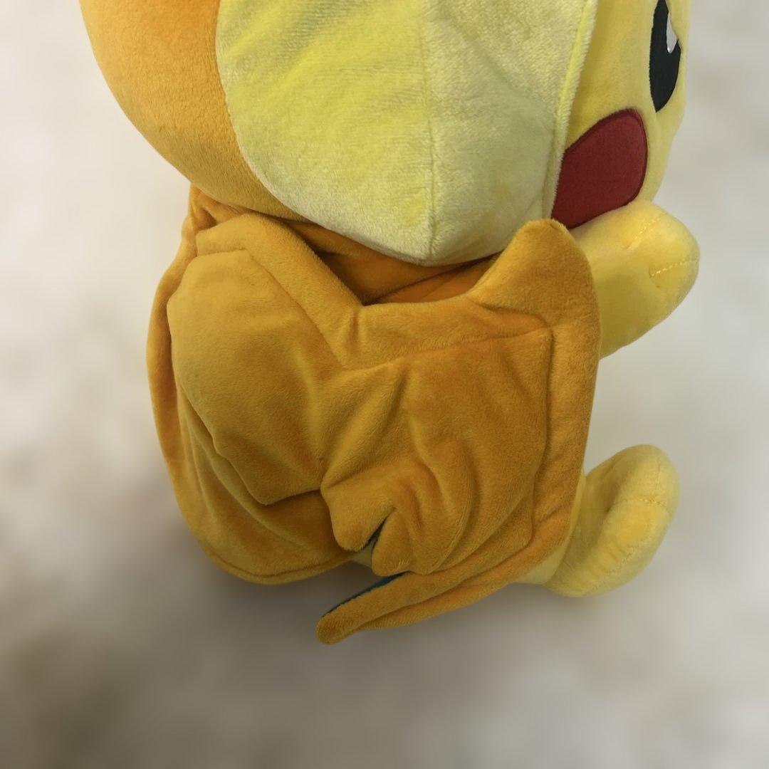 【美品】ピカチュウ メガリザードンY Ver メガサイズぬいぐるみ