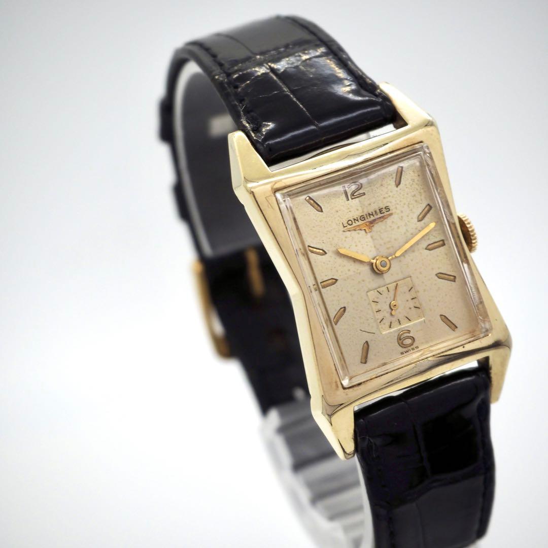 87 稼働 LONGINES　メンズ時計　手巻き　箱付き　ヴィンテージ　ゴールド