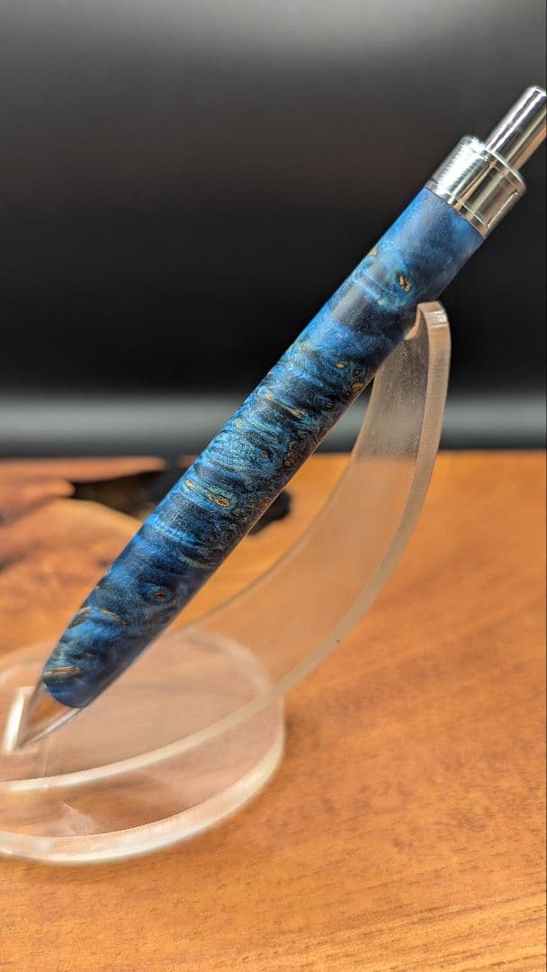 596スタビライズドウッドバーチバール　木軸シャーペン　ボールペン