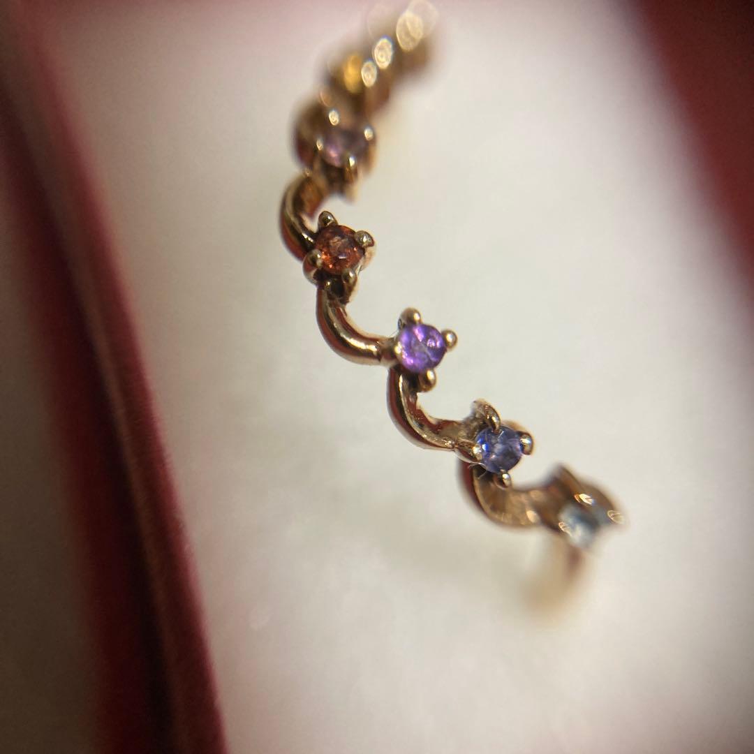 ete K10 レインボークラウンリング　約9号