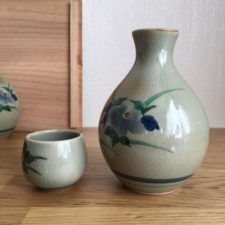 九谷焼陶華牡丹酒器揃徳利お猪口ぐい呑