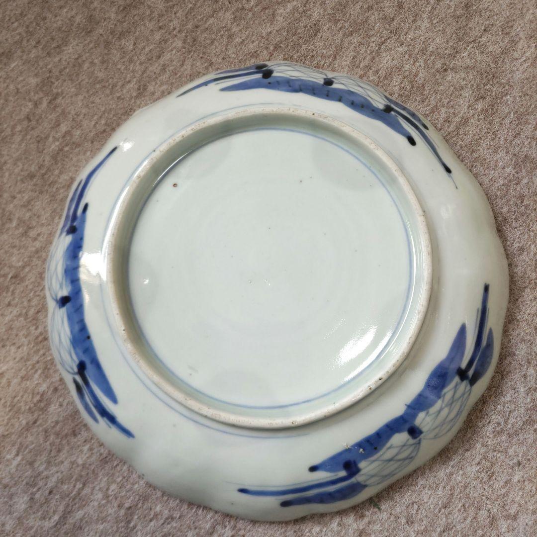 古伊万里　草花図　皿　D536