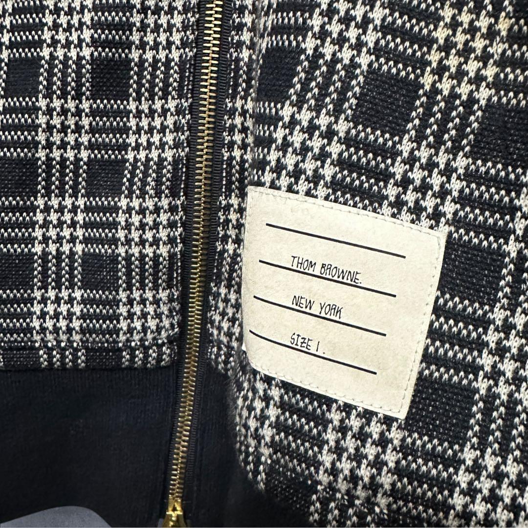 【美品】トムブラウン 4bar マイクロチェック ジャガード パーカー