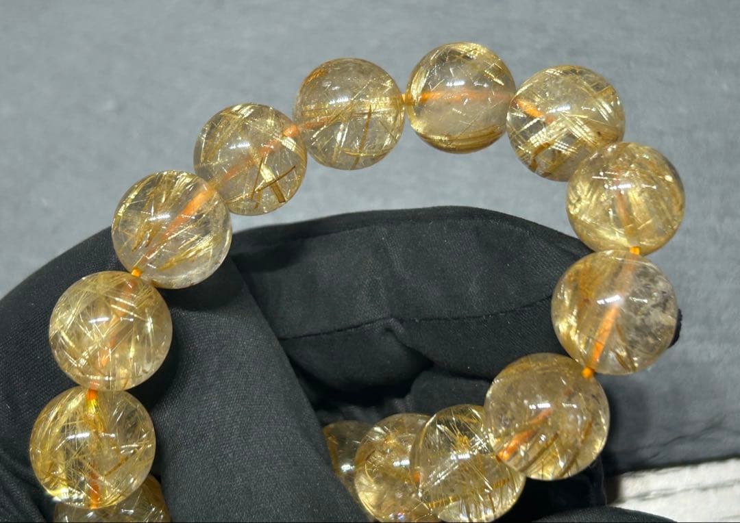 pirokei ゴールドルチルクォーツブレスレット　14mm