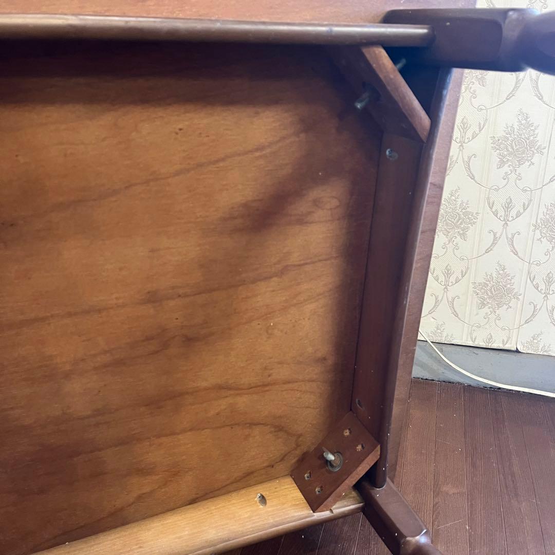 【アンティーク】昭和レトロ トーア 木製 ダイニングテーブル 食卓 古家具