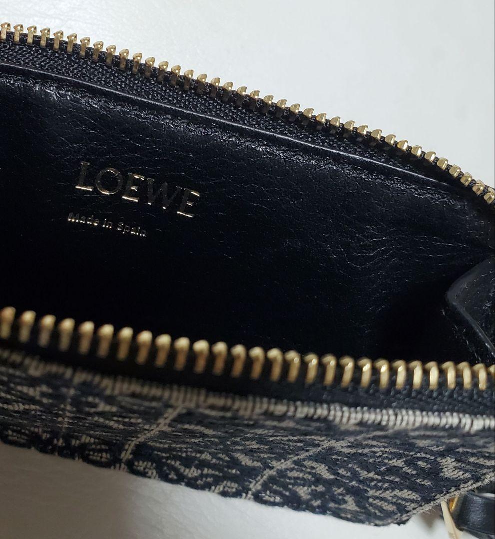 ■LOEWE フラグメントケース 本革 &アナグラム カードケース ミニ財布