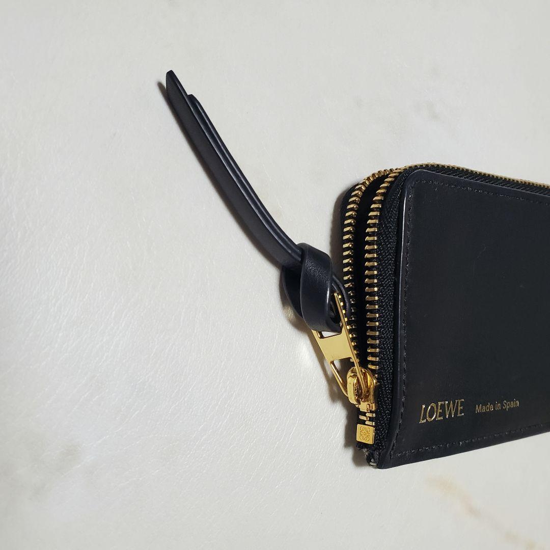 ■LOEWE フラグメントケース 本革 &アナグラム カードケース ミニ財布