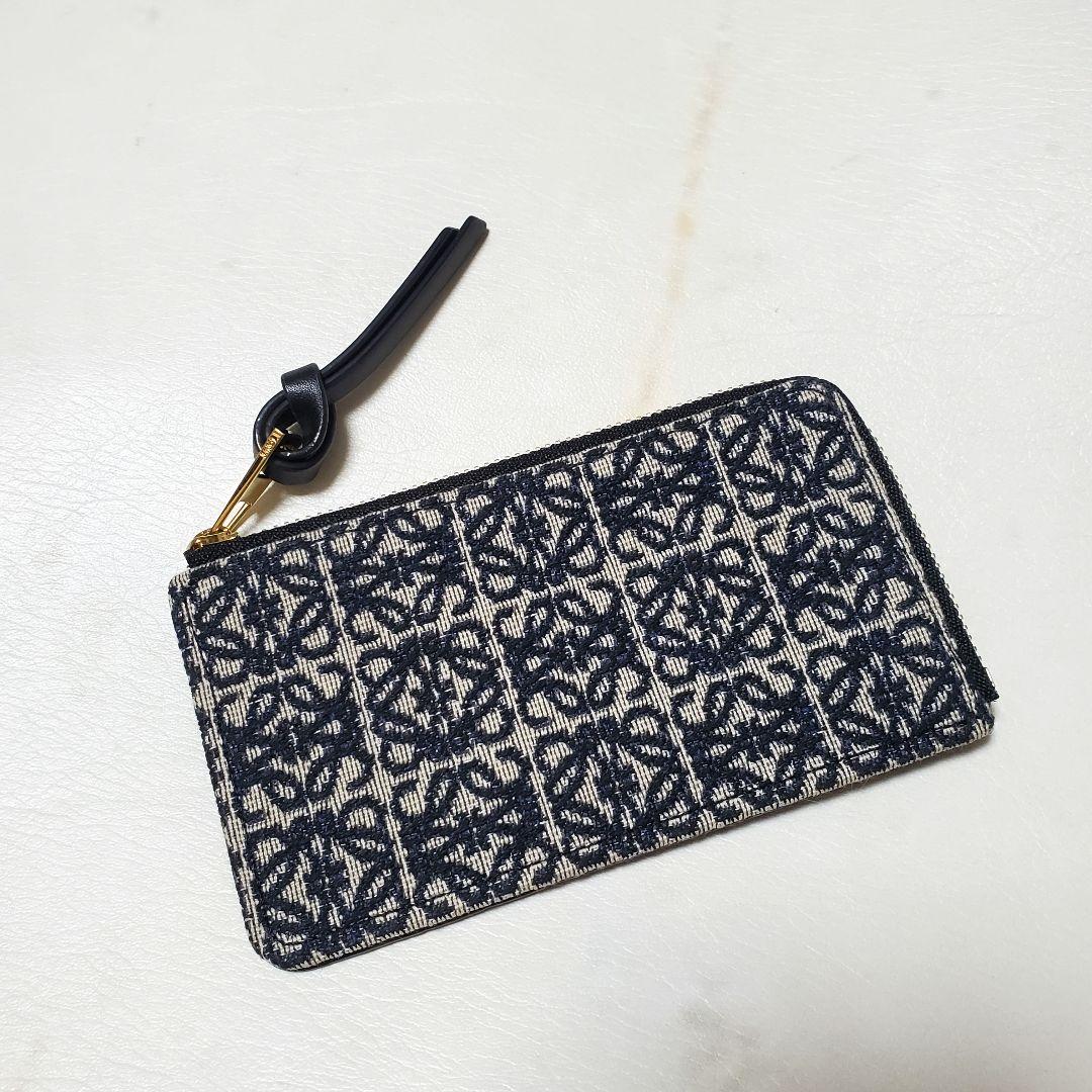 ■LOEWE フラグメントケース 本革 &アナグラム カードケース ミニ財布