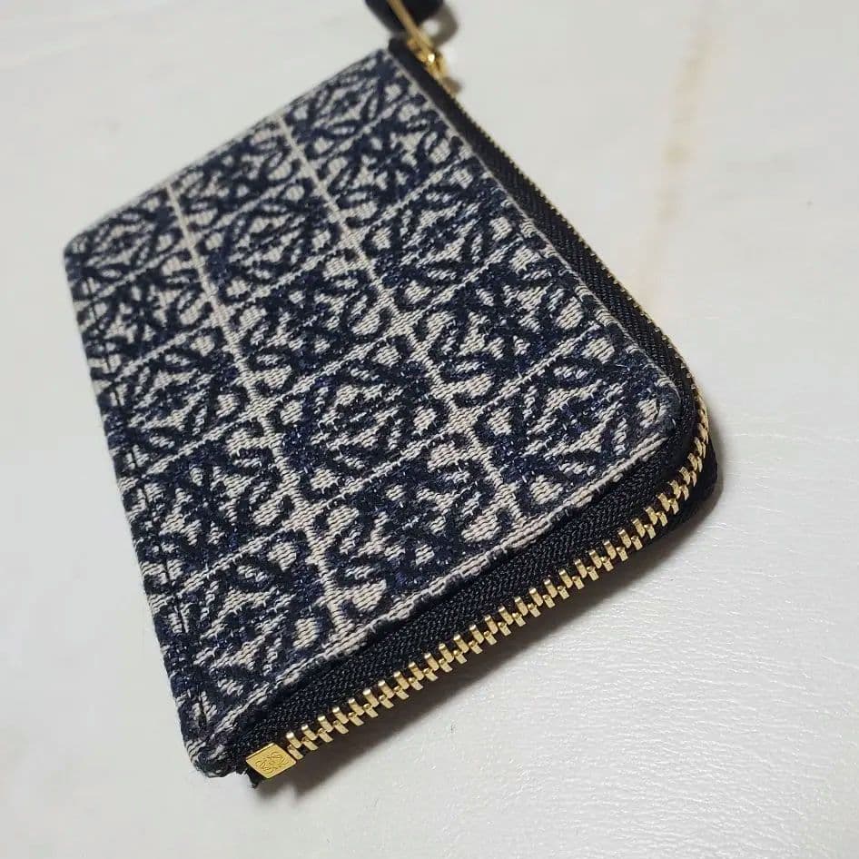 ■LOEWE フラグメントケース 本革 &アナグラム カードケース ミニ財布