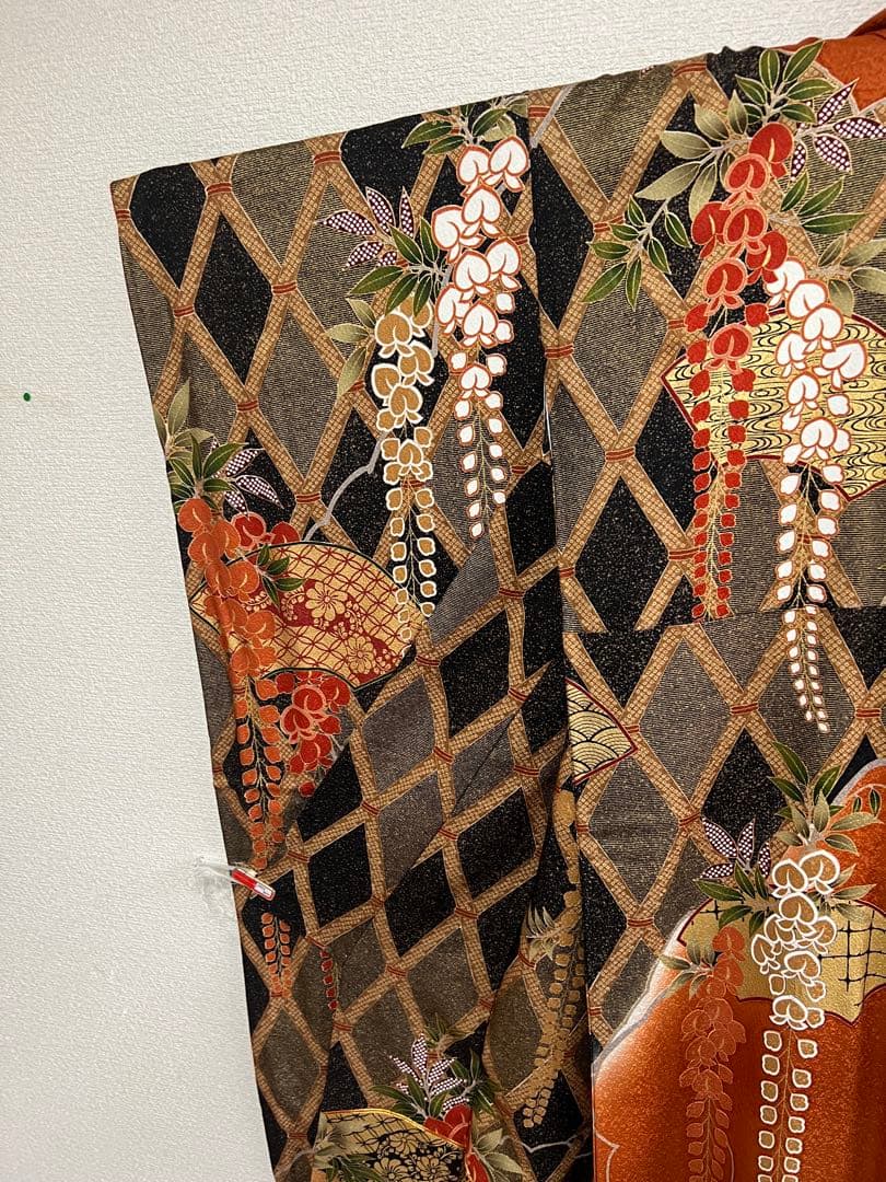 振袖 成人式 藤文様 美品 長襦袢セット