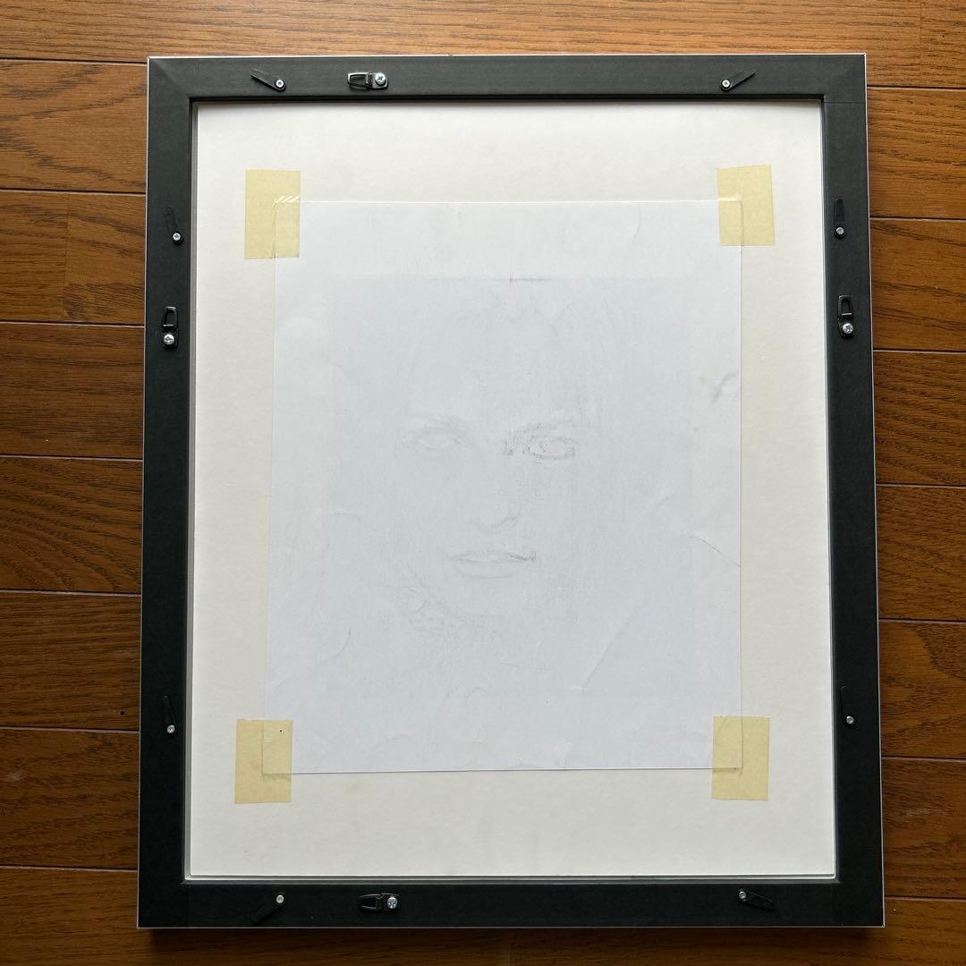 石川吾郎　貴重な原画　鉛筆画　聖少女face3