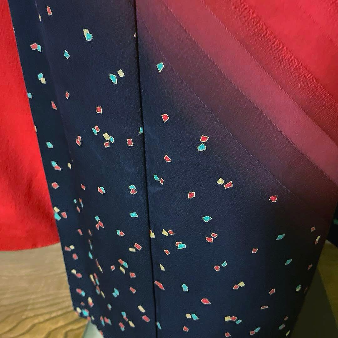 akkey様専用ページ 高身長 作家斉藤三才 手描き友禅 裄丈69 成人式