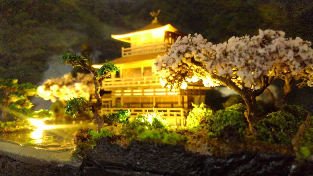 お寺✨お城✨新金閣寺✨プラモデル‼️SP仕上げジオラマ、製作オーダー受付
