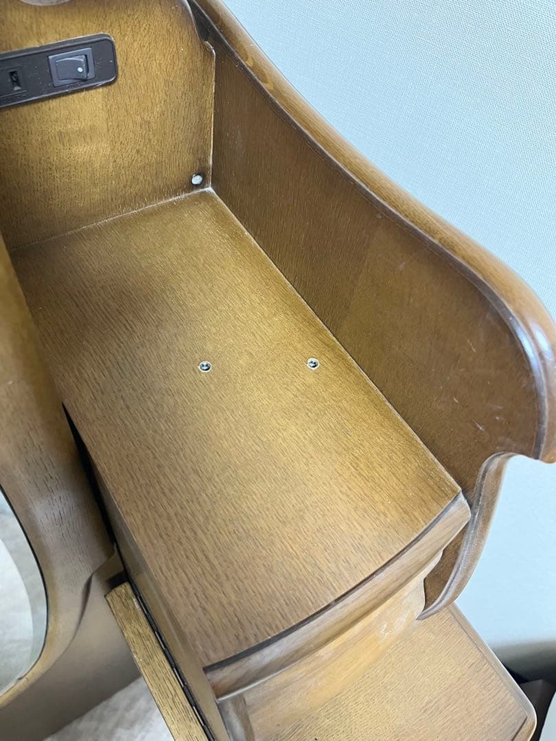 1月8日出品終了】ドレッサー 鏡台 姿見 化粧台 ナラ材