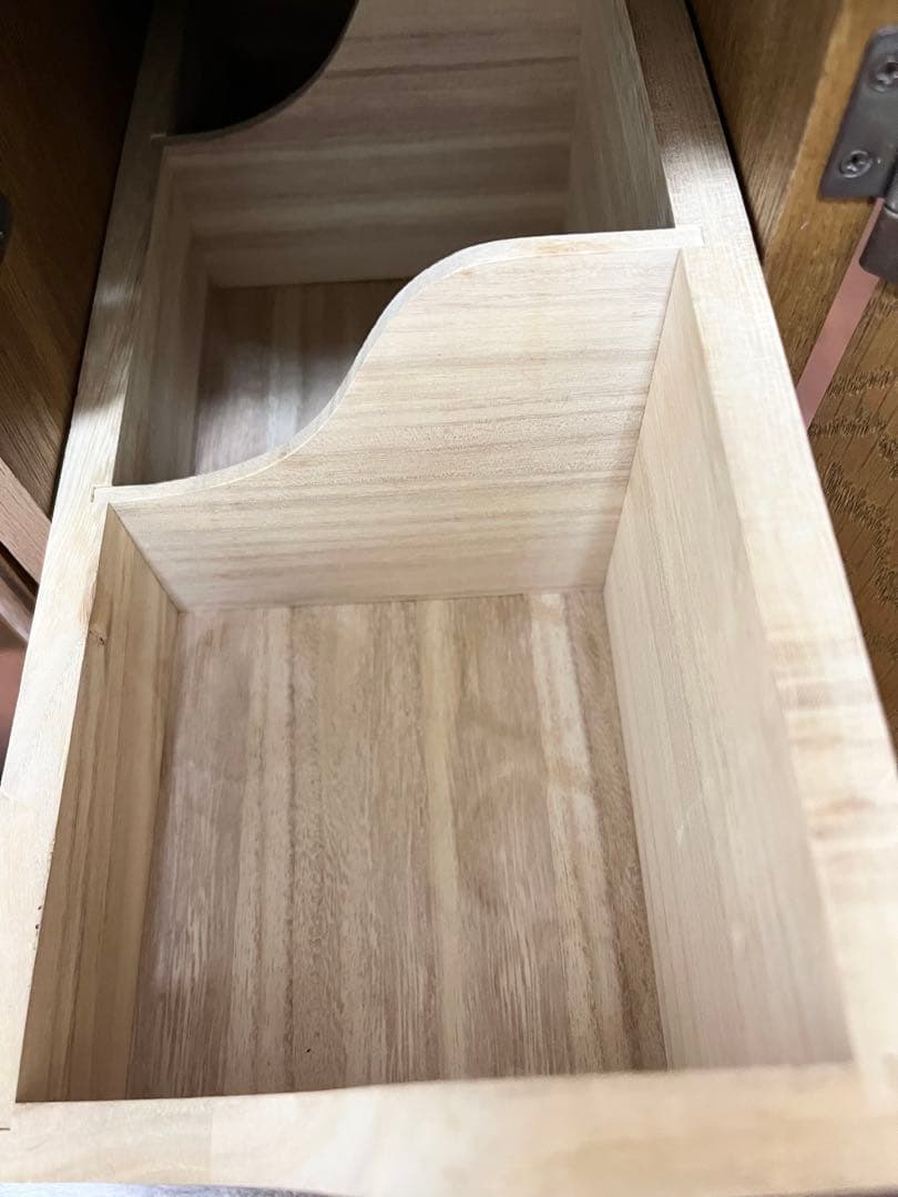 1月8日出品終了】ドレッサー 鏡台 姿見 化粧台 ナラ材