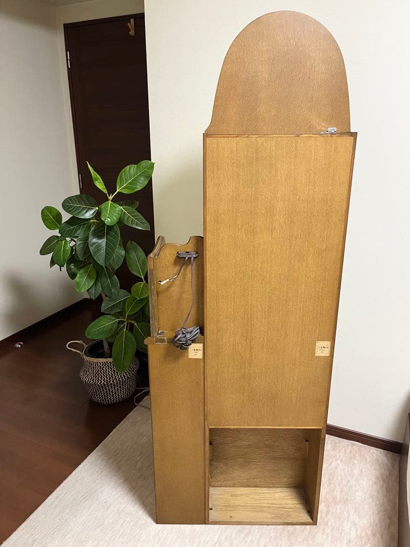 1月8日出品終了】ドレッサー 鏡台 姿見 化粧台 ナラ材