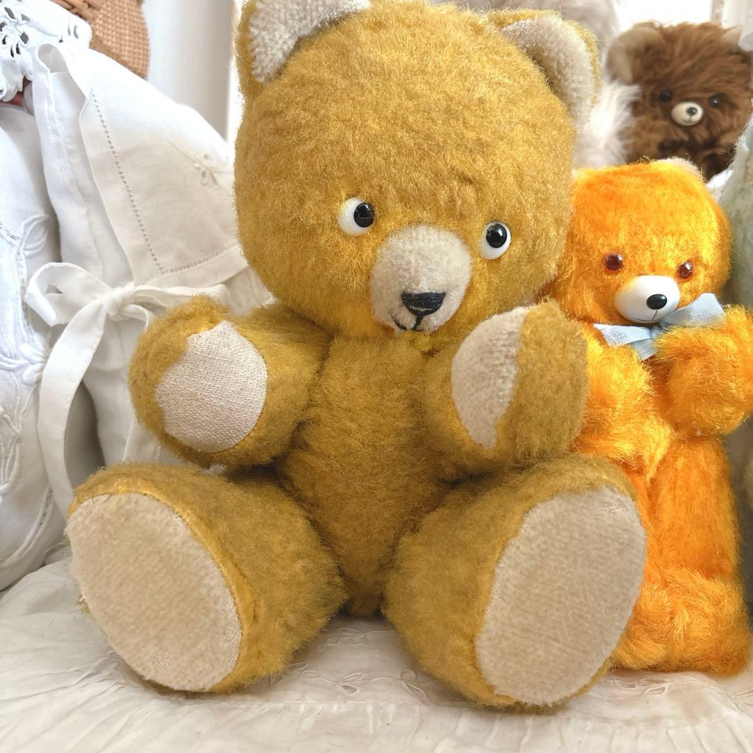 ポンチ目 新品 DDRベア イエローセット アンティークベア ベルリンベア