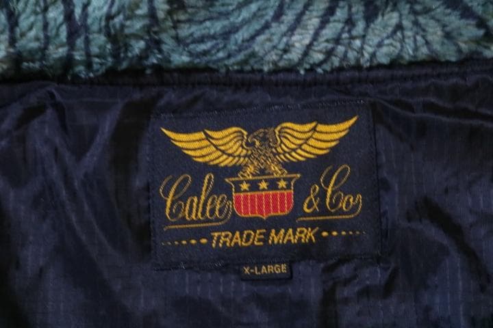 B*H様 22AW【新品】☆CALEE：スパイラル柄　フリースジャケット　ターコ