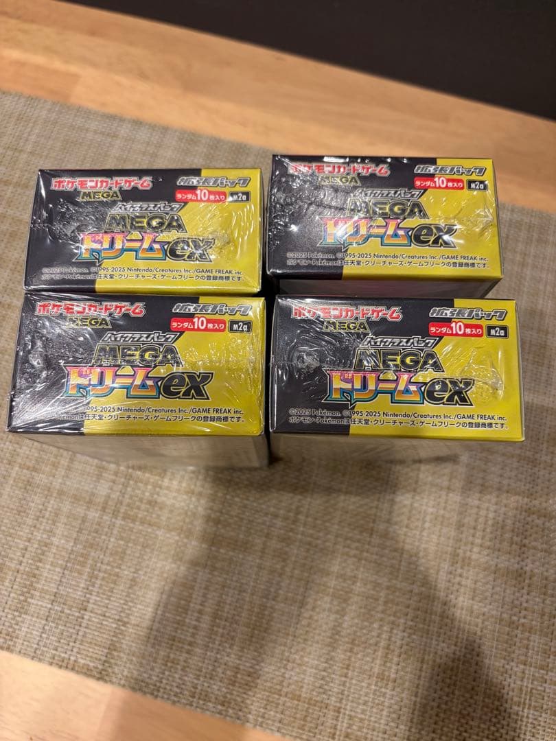 ポケモンカードゲーム メガドリームEX 4箱セット