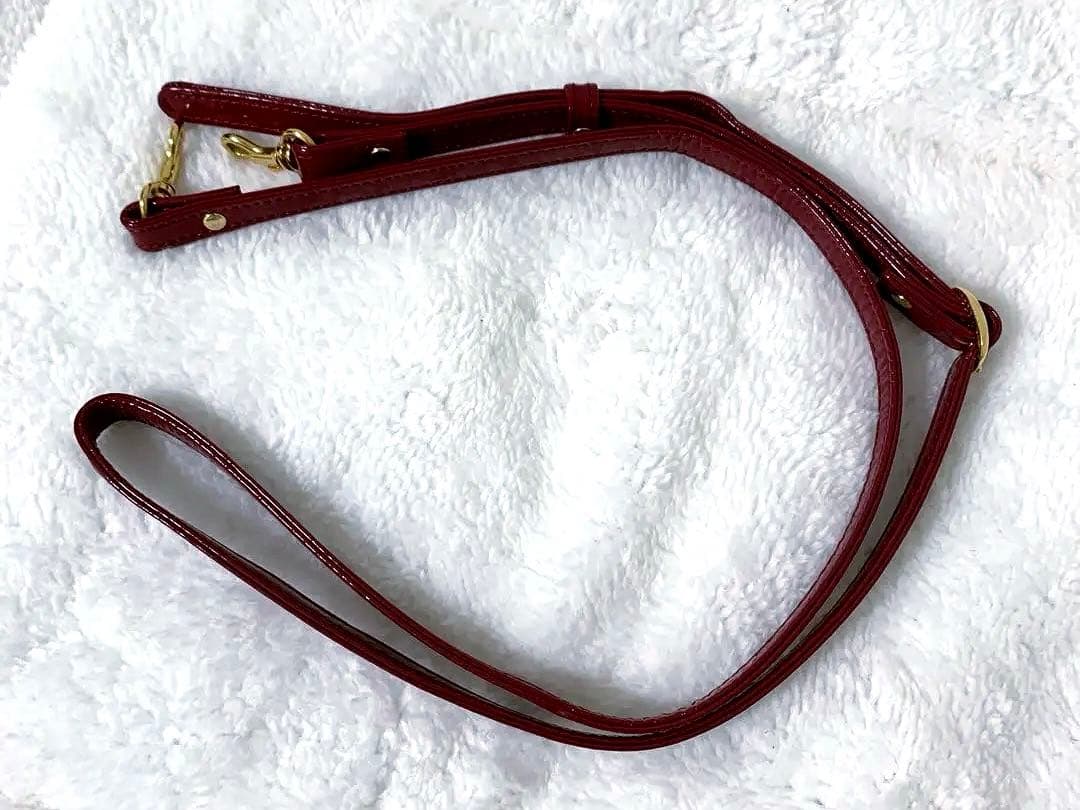 ATAO ブーブー お財布ポシェット ショルダーバッグ エナメル レッド 金