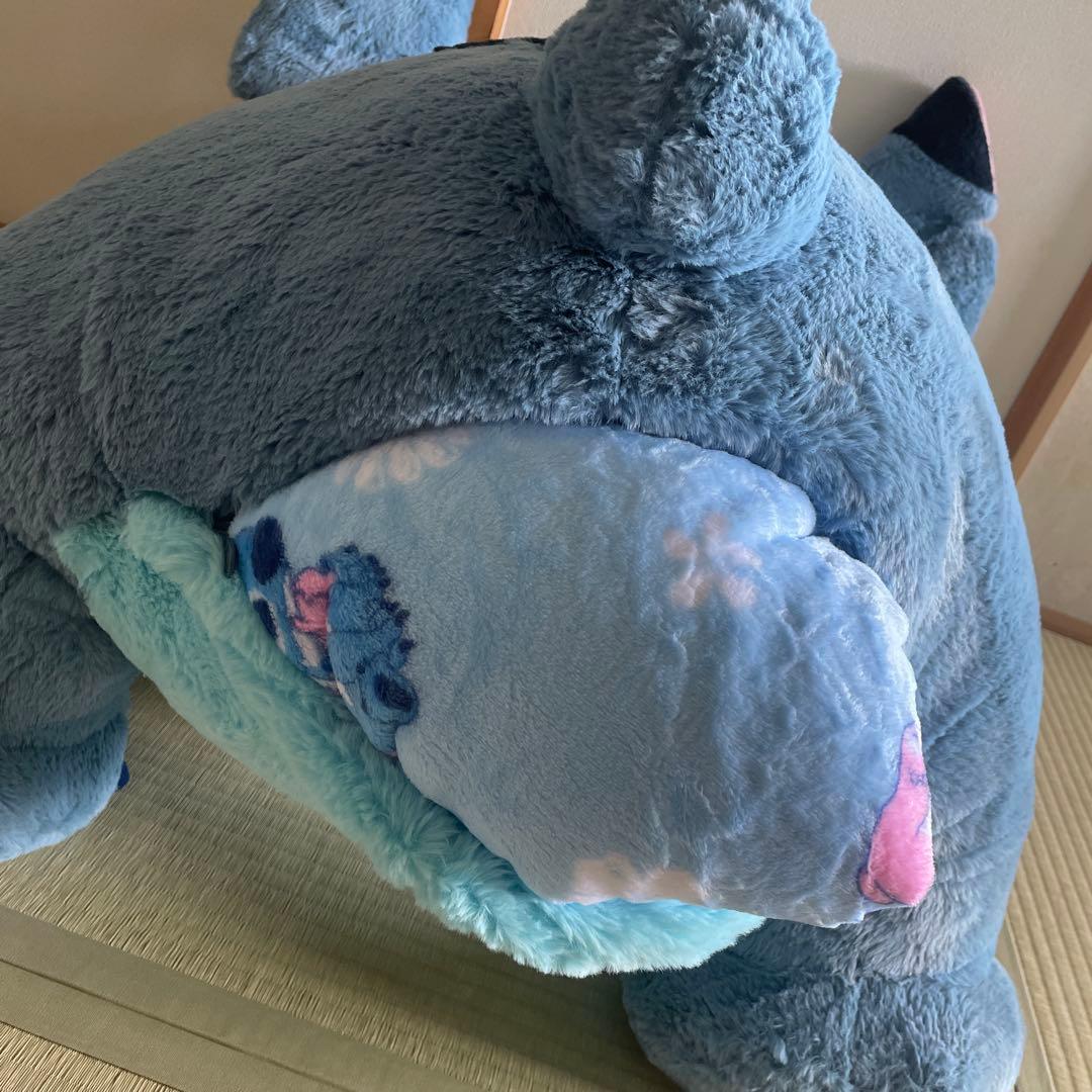 ディズニー スティッチ ぬいぐるみ 限定品 特大ぬいぐるみ ブランケット付き