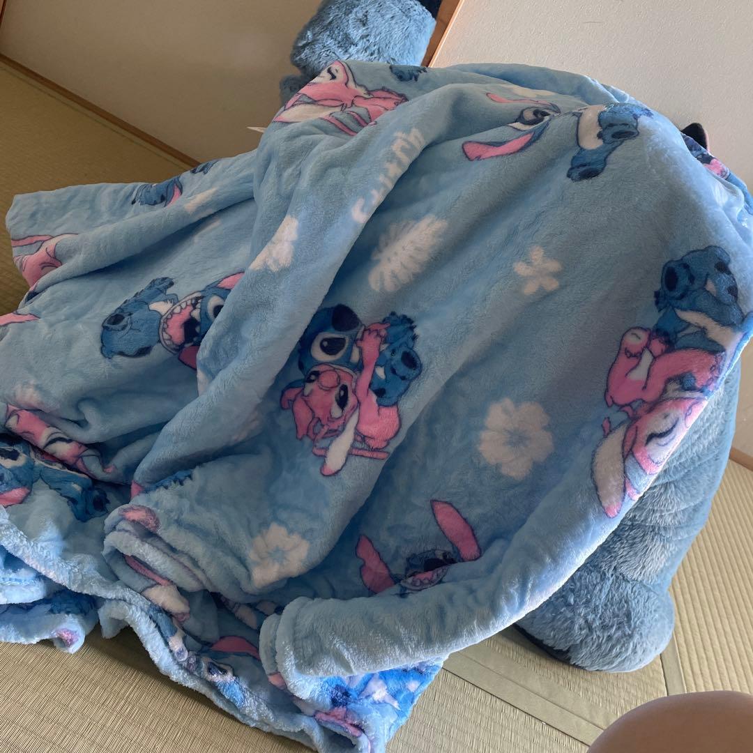 ディズニー スティッチ ぬいぐるみ 限定品 特大ぬいぐるみ ブランケット付き