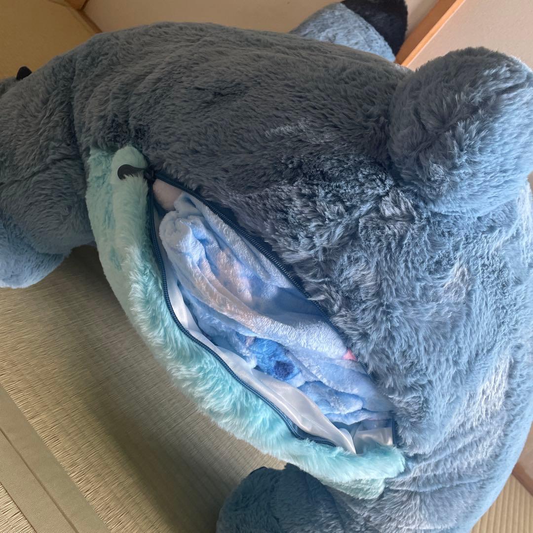 ディズニー スティッチ ぬいぐるみ 限定品 特大ぬいぐるみ ブランケット付き