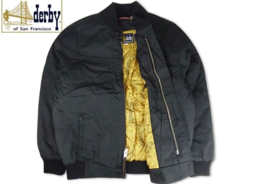 XL ダービージャケットダービーオブサンフランシスコ黒金 - メルカリ