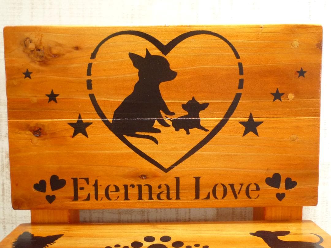 ⭐さくら様専用オーダー品♥️椅子＆留具BOX⭐わんにゃん柄♥️--150