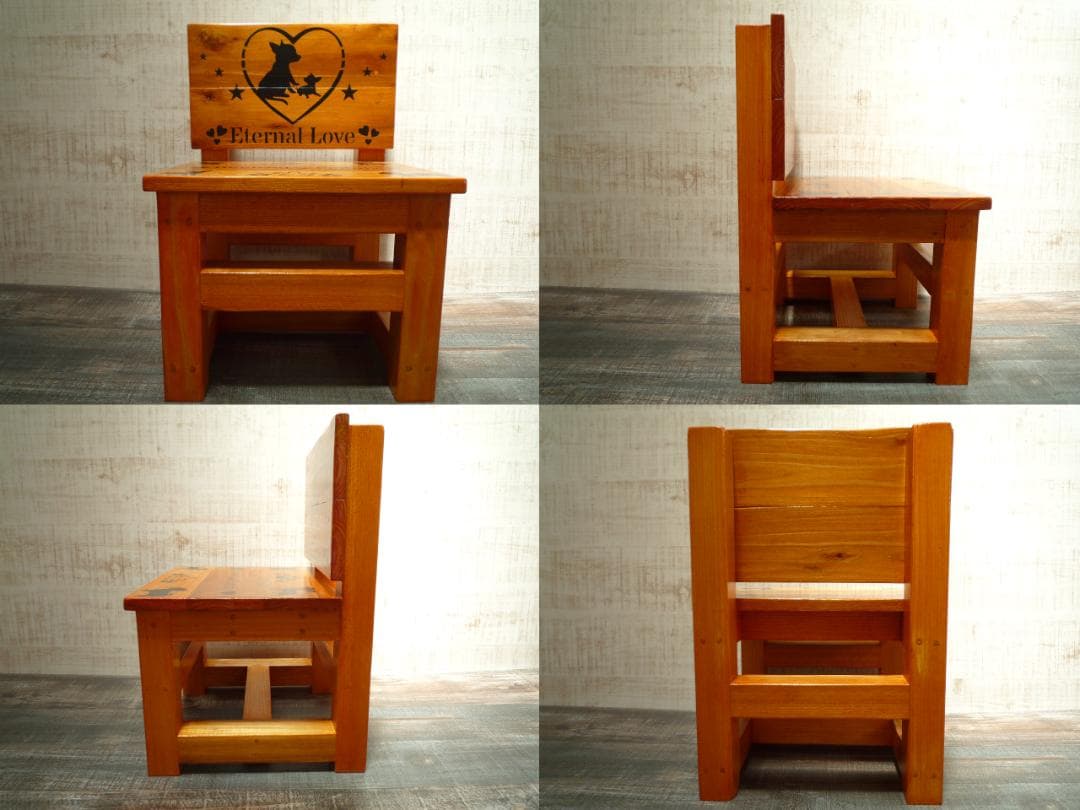 ⭐さくら様専用オーダー品♥️椅子＆留具BOX⭐わんにゃん柄♥️--150