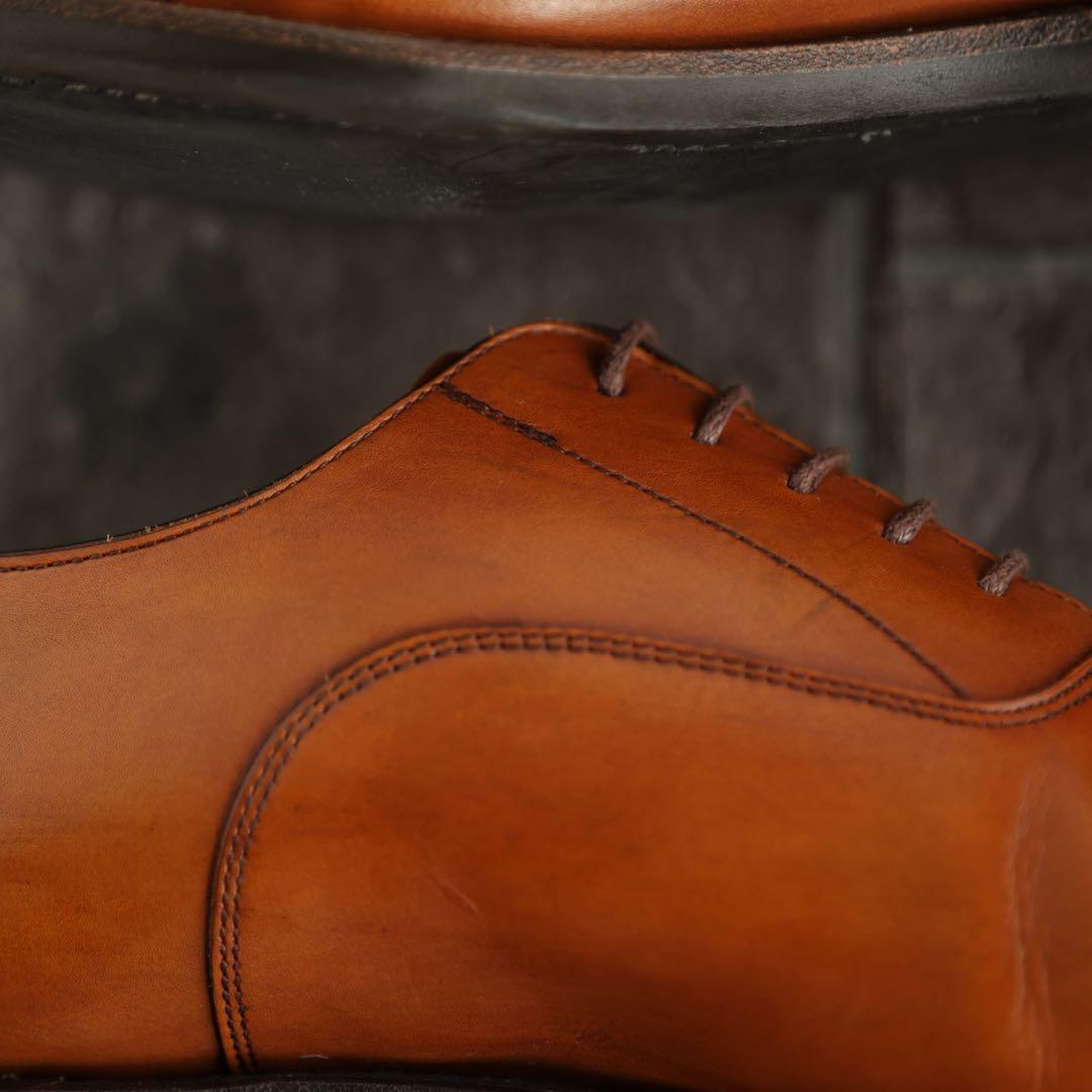 リーガル　内羽根ストレートチップ　265 茶