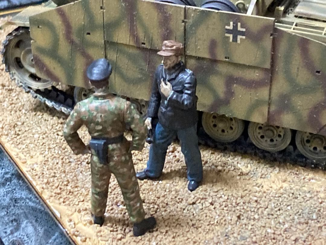 タミヤ 1/35 ドイツ軍 三号突撃砲G型 ヴィネット 完成品ジャンク