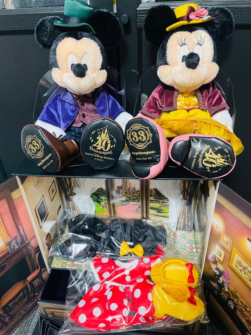 限定品 ディズニー クラブ 33 40周年限定 ミッキー＆ミニー ぬいぐるみ