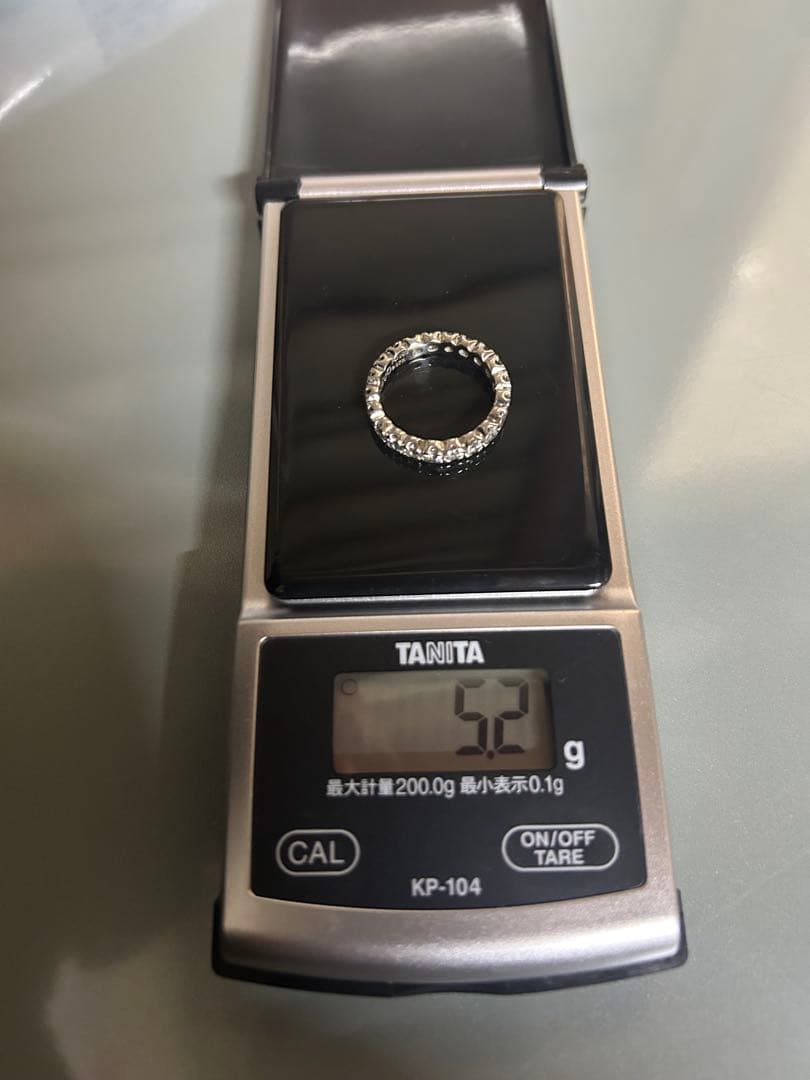 Pt1000 フルエタニティリング