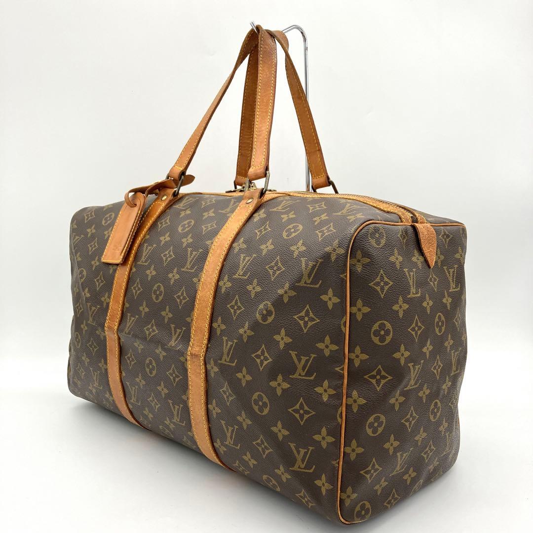 LOUIS VUITTON】ボストンバッグ モノグラム PVC ダークブラウン