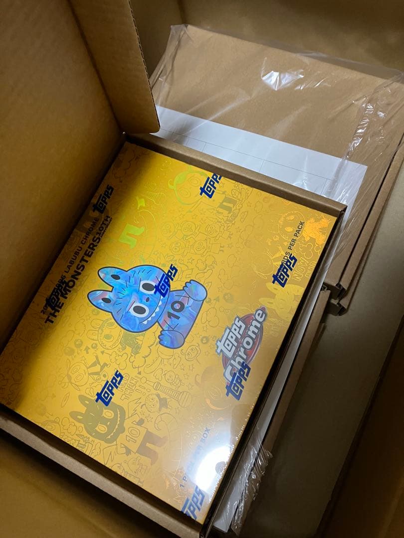 Topps Chrome labubu10周年記念ボックス 5BOX｜Topps Chrome 10周年
