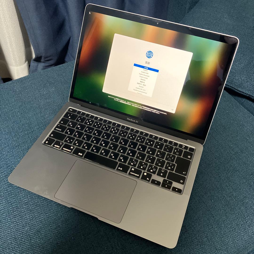 m1 macbook air メモリ8G SSD256 最大容量81%
