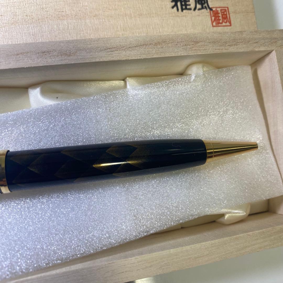 新品・未使用✨ 輪島塗 蒔絵 ボールペン 黒 梟 フクロウ 東山雅風 高級