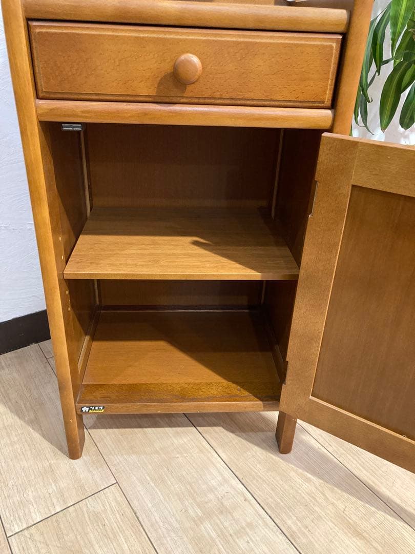 オールドカリモク 木製 棚 キャビネット 引き出し アンティーク レトロ