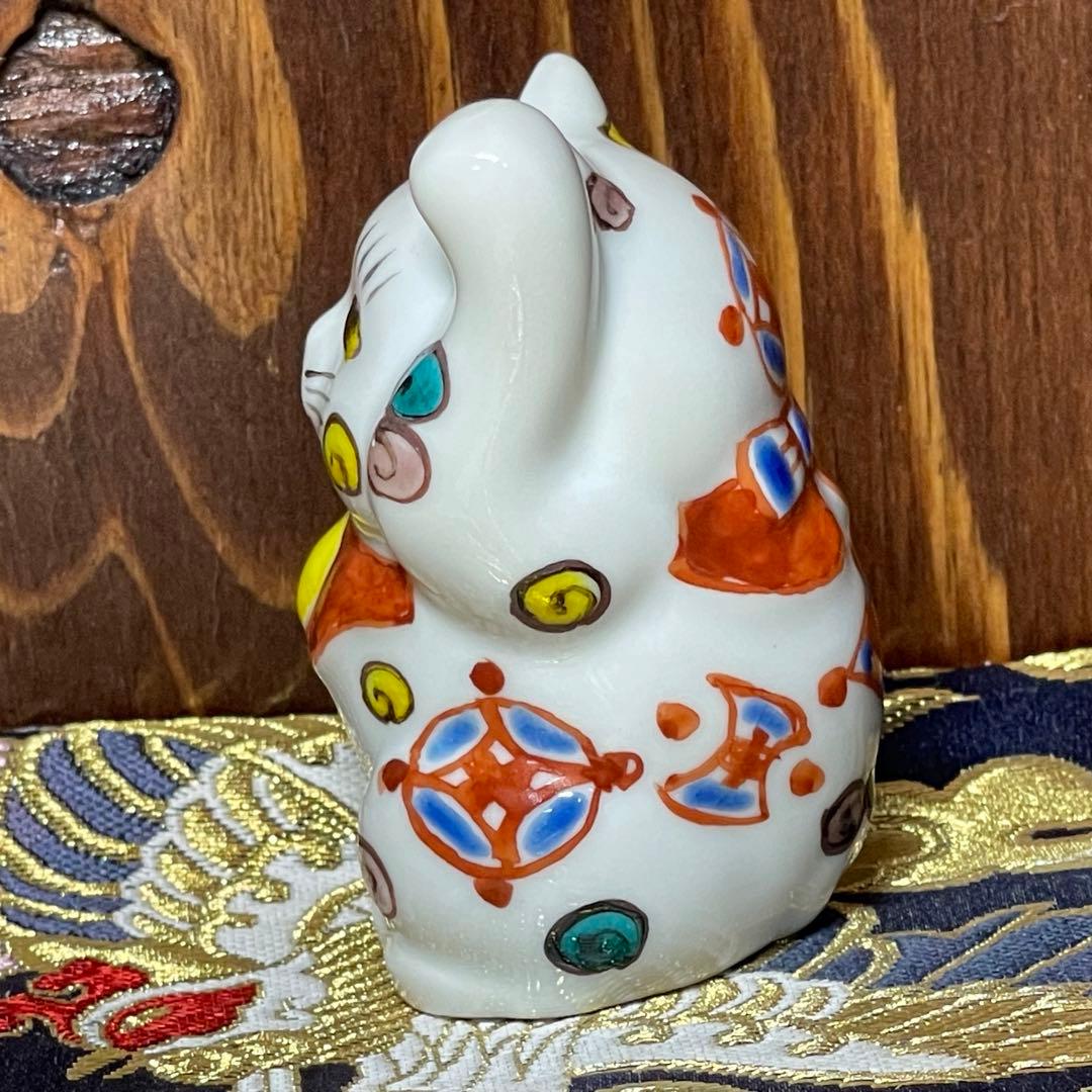 まみ様専用◇【願いが叶う】【幸運 開運 招福】【九谷焼】招き猫 左手