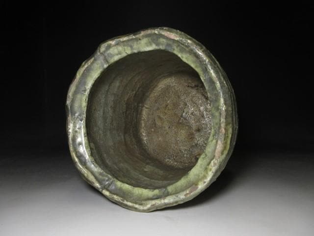 楽吉左衛門七代 長入 緑釉水指／楽吉左衛門九代 了