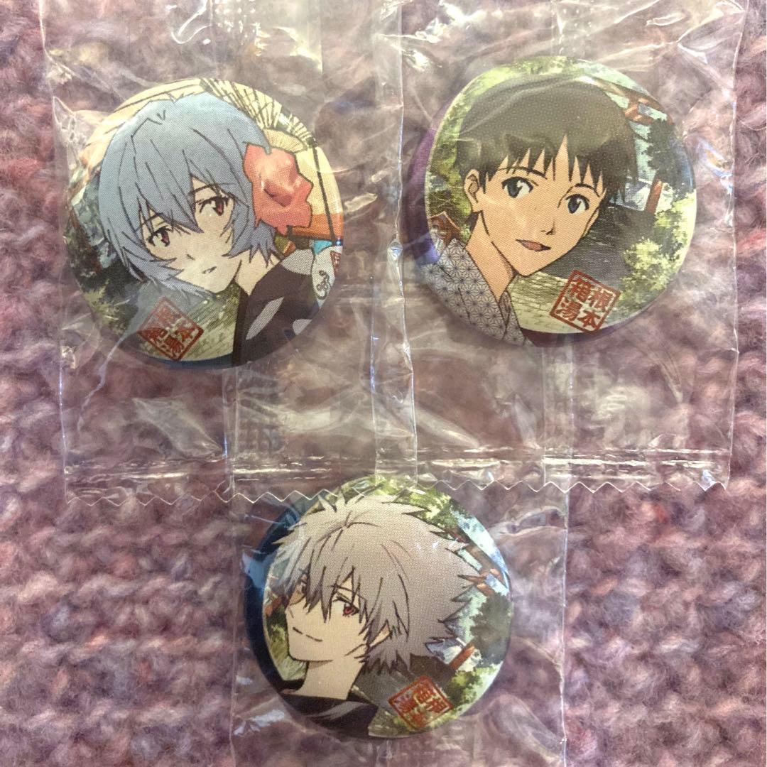 エヴァンゲリオン 箱根湯本 えゔぁ屋限定 ガチャ 缶バッジ