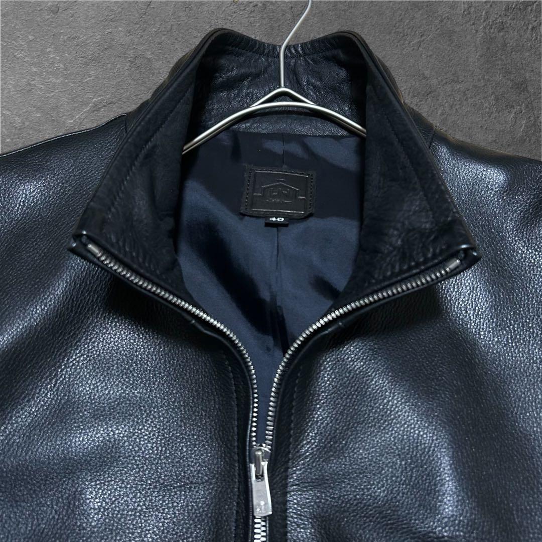 LEATHER HOUSE カウレザー レザージャケット シングルライダ