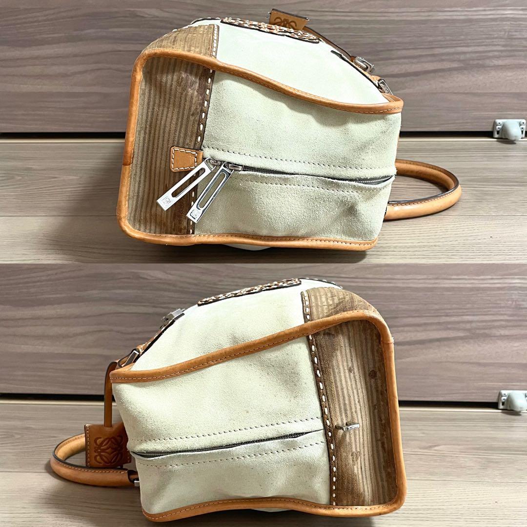 超希少/ロエベ　ハンドバッグ　アマソナ36 アナグラム　2007年限定　ベージュ