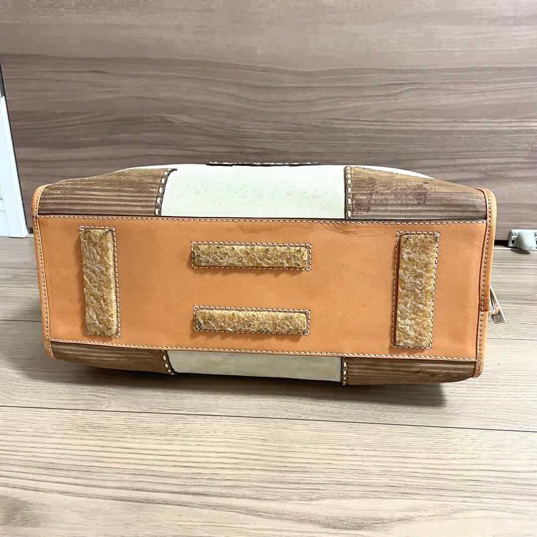 超希少/ロエベ　ハンドバッグ　アマソナ36 アナグラム　2007年限定　ベージュ