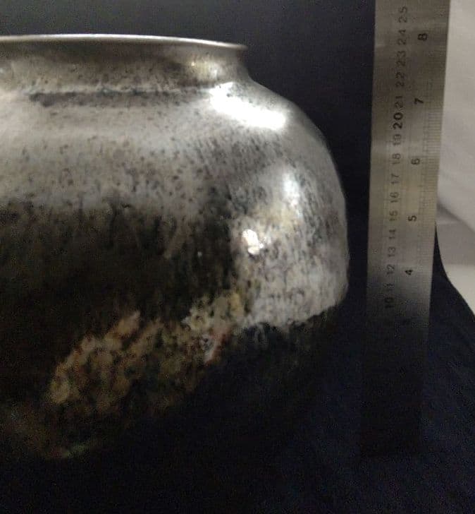 木村盛和 鉄釉窯変 壺