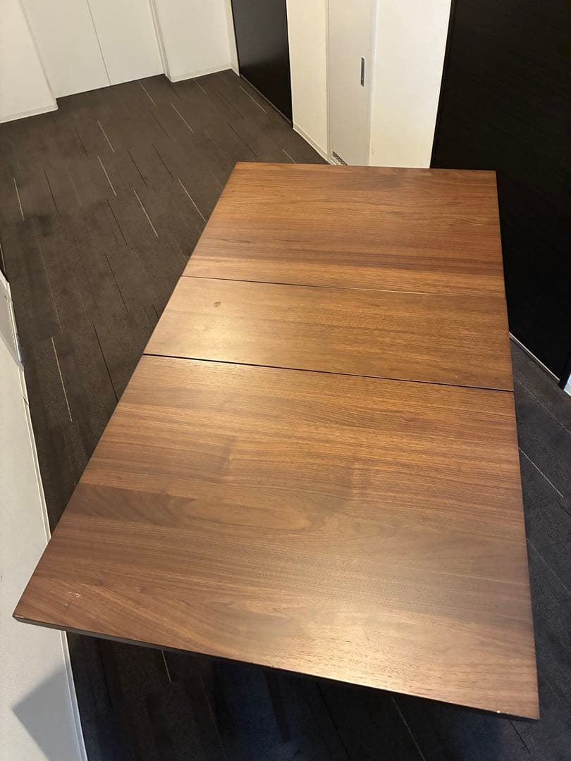 た*き様 収納付き木製バタフライテーブル