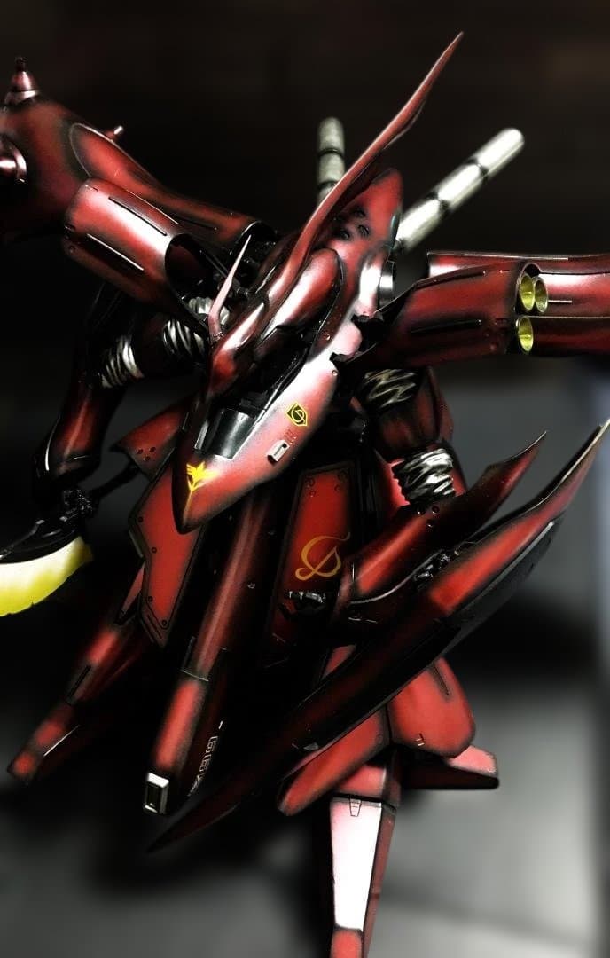 RE 1/100 MSN-04II ナイチンゲール グラデーション全塗装完成品