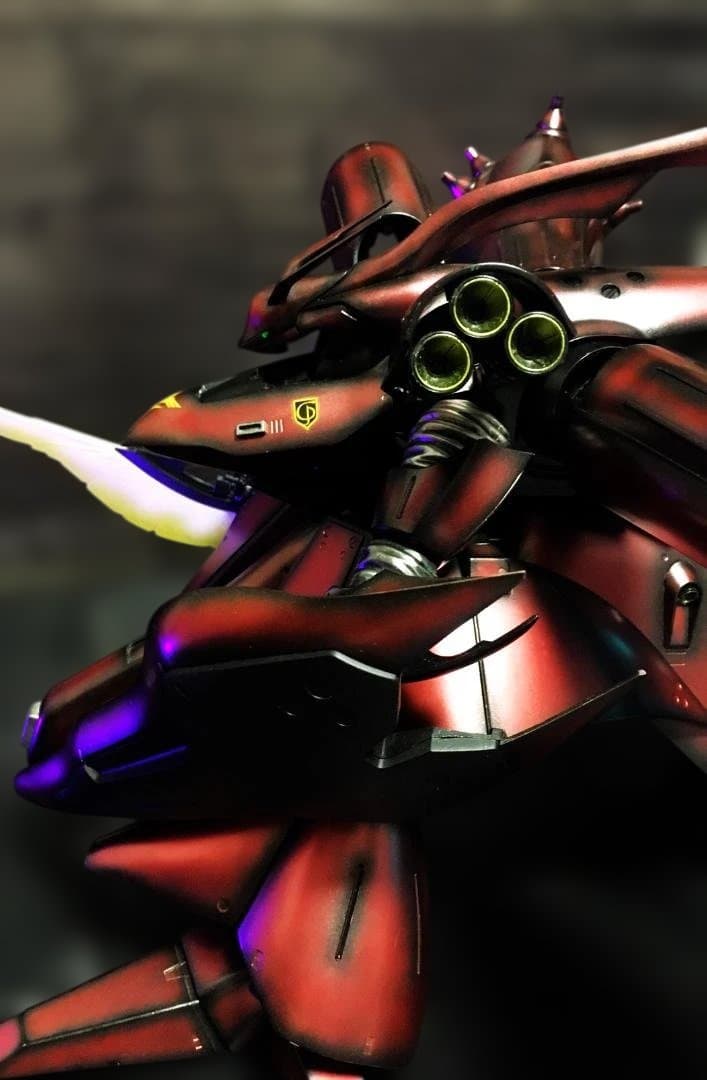 RE 1/100 MSN-04II ナイチンゲール グラデーション全塗装完成品